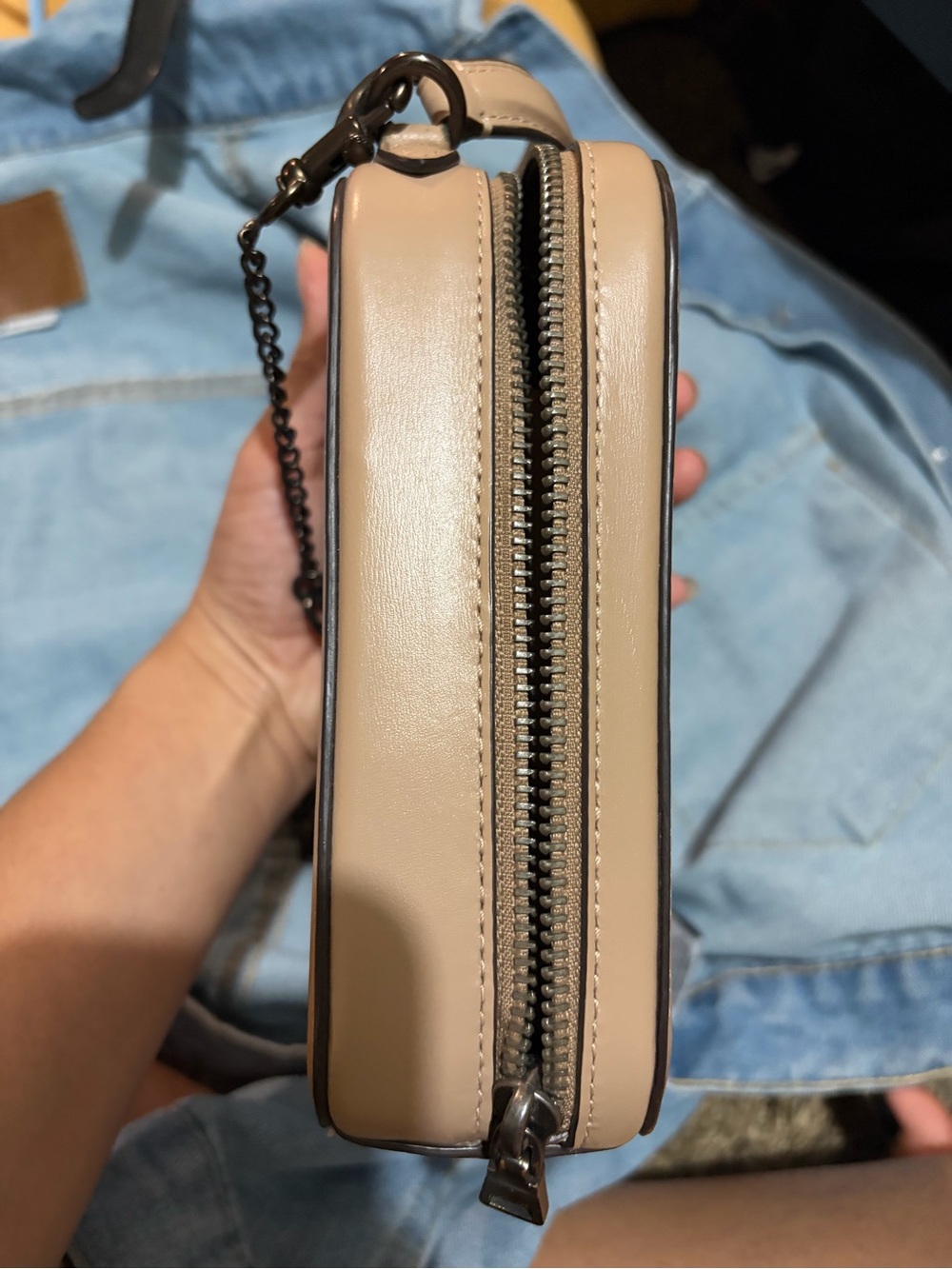 Coach bag taupe alie woven crossbody - Picture 4 of 6